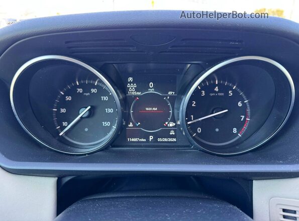 SALRG2RV6K2412081 2019 LAND ROVER DISCOVERY Black Widok zestawu wskaźników