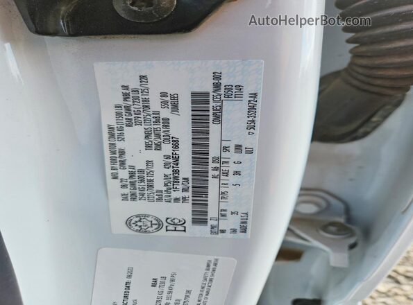 1FT8W3BT4NEF16687 2022 FORD F350 White 