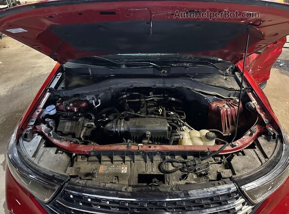 1FMSK8DH3PGB81884 2023 FORD FORD EXPLORER Красный Вид салона спереди