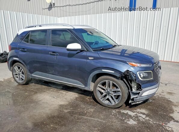 KMHRC8A39NU149041 2022 HYUNDAI VENUE Синий Передняя правая четверть