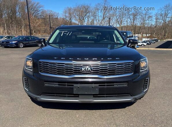 5XYP6DHCXMG162768 2021 KIA TELLURIDE Black Engine compartment view