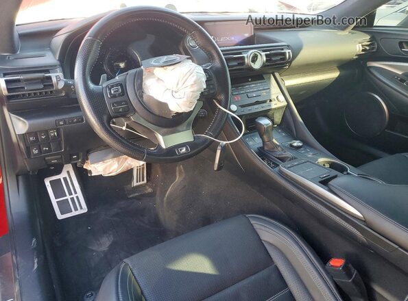 JTHSZ5DC4M5010618 2021 LEXUS RC Red ხელსაწყოთა პანელის ხედი