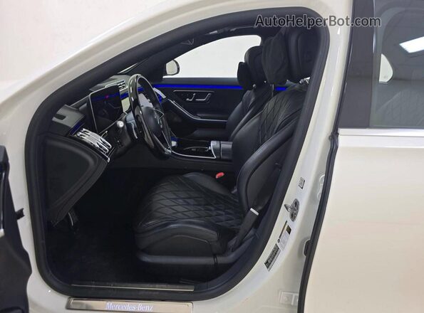 W1K6G7GB1MA049655 2021 MERCEDES-BENZ S White Engine compartment view