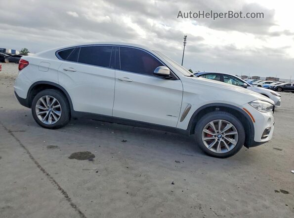 5UXKU2C37H0U29418 2017 BMW X6 Белый Вид спереди