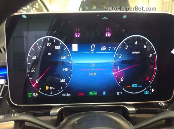 W1K6G7GB1MA049655 2021 MERCEDES-BENZ S White Instrument cluster view