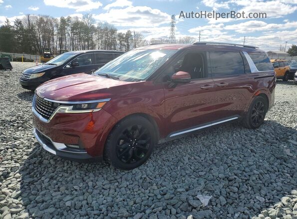 KNDNE5H38N6082034 2022 KIA CARNIVAL Red Задня ліва чверть