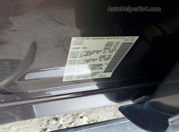 1N6BA1F2XGN511844 2016 NISSAN TITAN Gray 