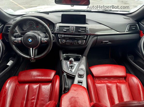WBS3U9C57GP969947 2016 BMW M4 White Вид задніх сидінь