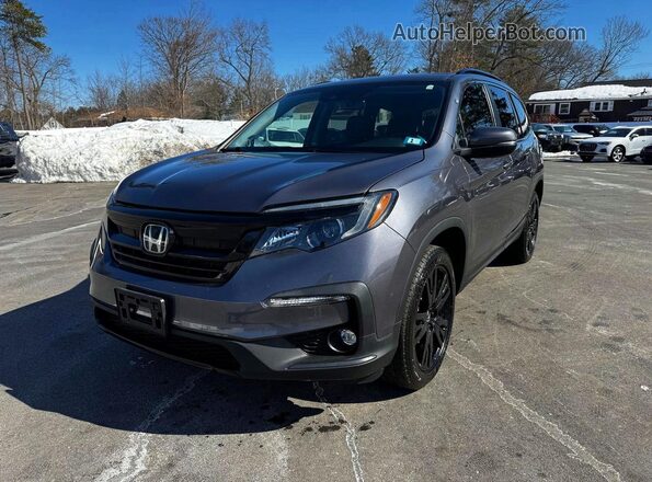 5FNYF6H20MB038975 2021 HONDA PILOT Black Rear left
