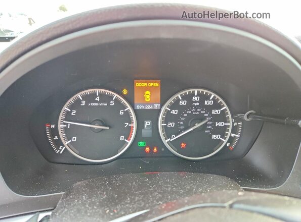 19UDE2F71GA025577 2016 ACURA ILX Charcoal Вид щитка приладів