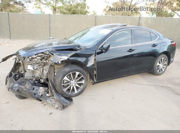 19UUB1F38GA005682 2016 ACURA TLX Black Передня ліва чверть