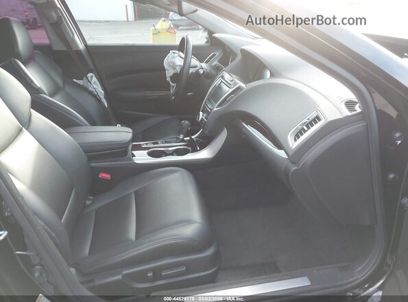 19UUB1F38GA005682 2016 ACURA TLX Black Вид салону спереду