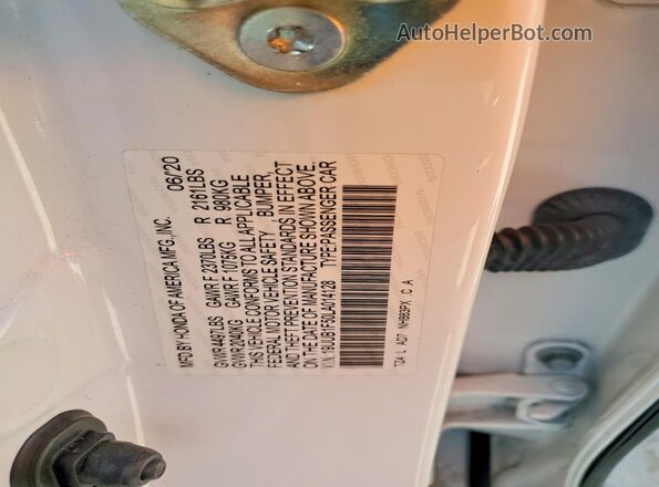 19UUB1F50LA014128 2020 ACURA TLX White Vista del compartimento del motor