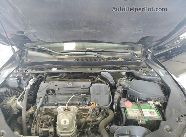 19UUB1F53HA006595 2017 ACURA TLX Черный Вид задней части салона
