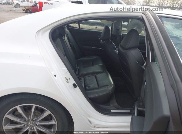 19UUB1F59KA002168 2019 ACURA TLX White Vista de la etiqueta del VIN