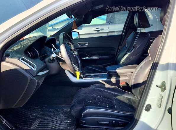 19UUB1F62KA001923 2019 ACURA TLX White Widok wnętrza z przodu