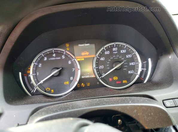 19UUB2F48KA009187 2019 ACURA TLX Черный Вид щитка приборов