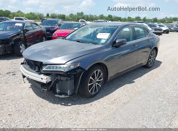 19UUB2F51HA002454 2017 ACURA TLX Gray წინა მარცხენა ხედი სამი მეოთხედიდან