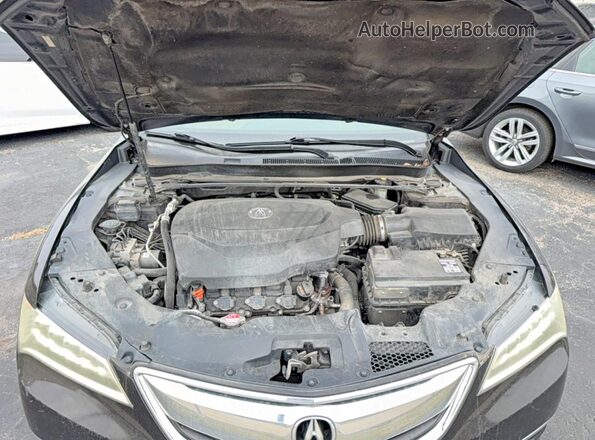 19UUB2F5XHA004560 2017 ACURA TLX Black წინა პანელის ხედი