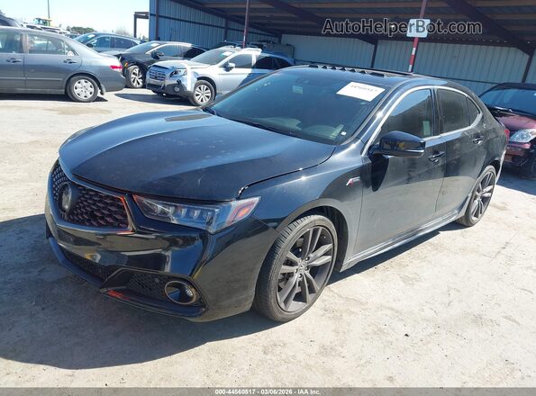 19UUB2F69LA004793 2020 ACURA TLX Black Առջևի ձախ երեք քառորդ տեսարան