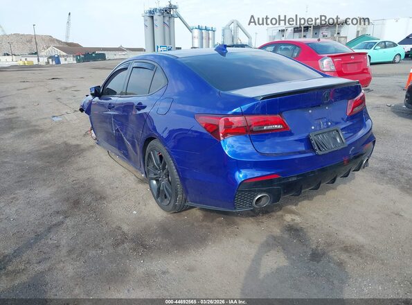19UUB3F65JA006446 2018 ACURA TLX Blue Trasero izquierdo