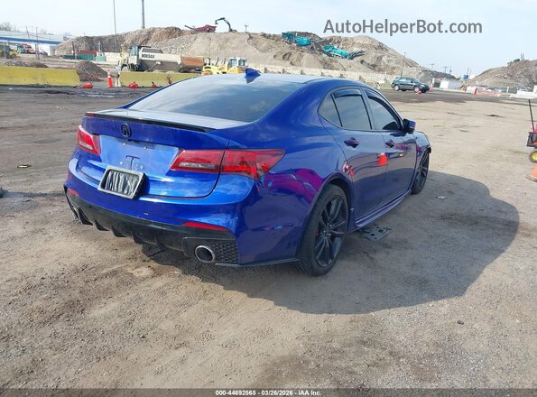 19UUB3F65JA006446 2018 ACURA TLX Blue Trasero derecho