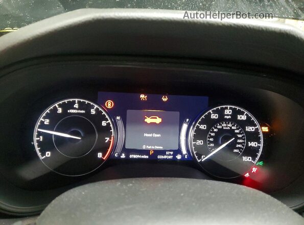 19UUB5F37MA001397 2021 ACURA TLX Black Widok zestawu wskaźników