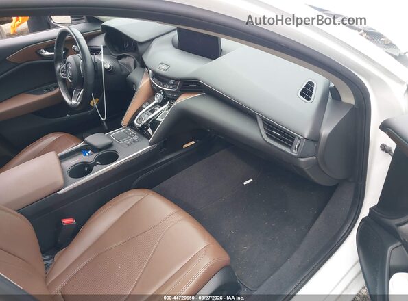 19UUB5F41MA009861 2021 ACURA TLX White Widok wnętrza z przodu