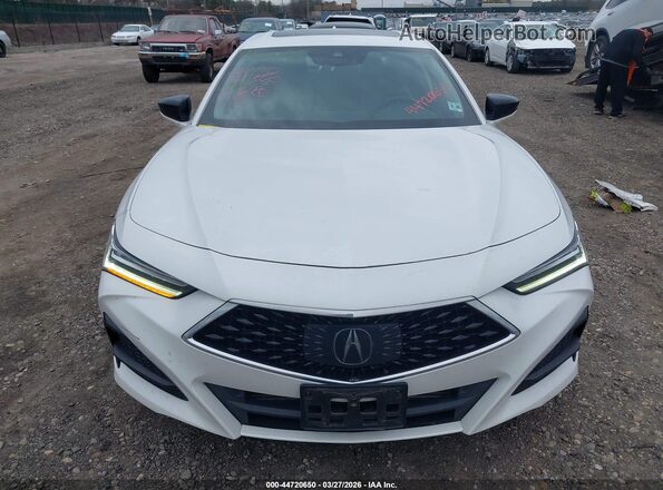 19UUB5F41MA009861 2021 ACURA TLX White Widok zestawu wskaźników