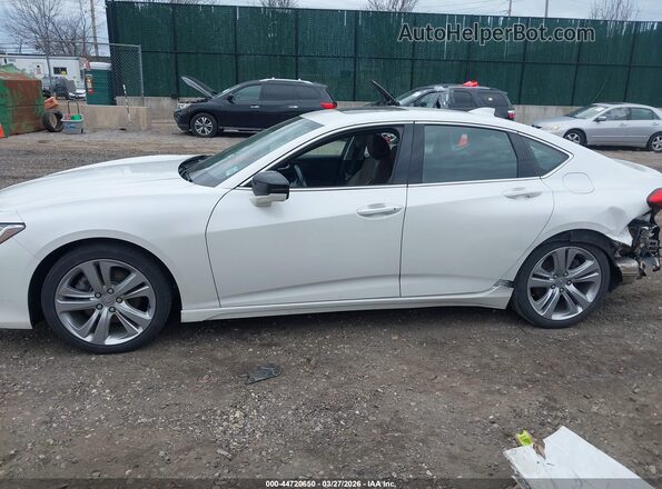 19UUB5F41MA009861 2021 ACURA TLX White Widok wnętrza 360 stopni