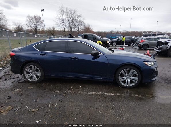 19UUB5F42MA007293 2021 ACURA TLX Синий Вид задней части салона