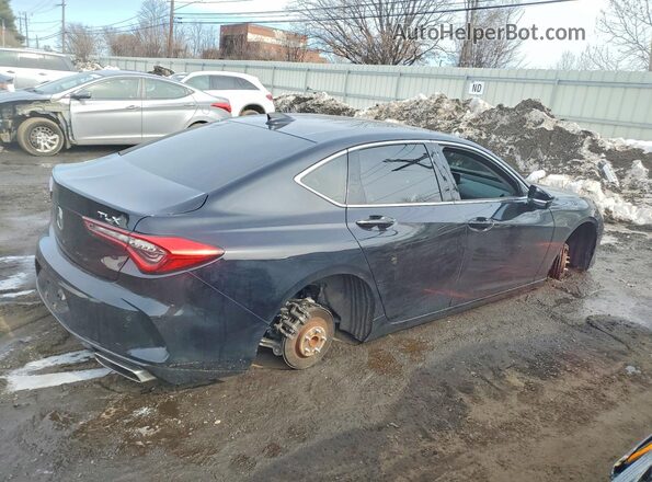 19UUB5F45NA003322 2022 ACURA TLX Black Հետևի աջ