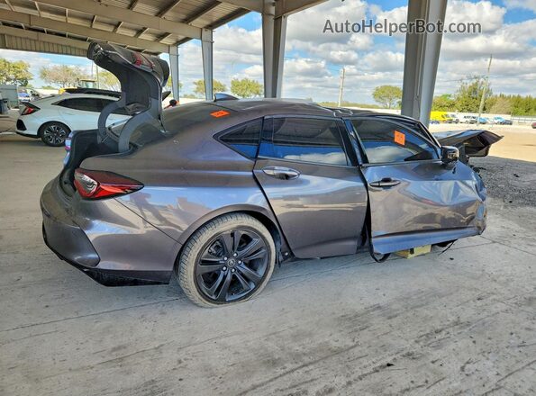 19UUB5F50MA013814 2021 ACURA TLX Gray უკანა მარჯვენა