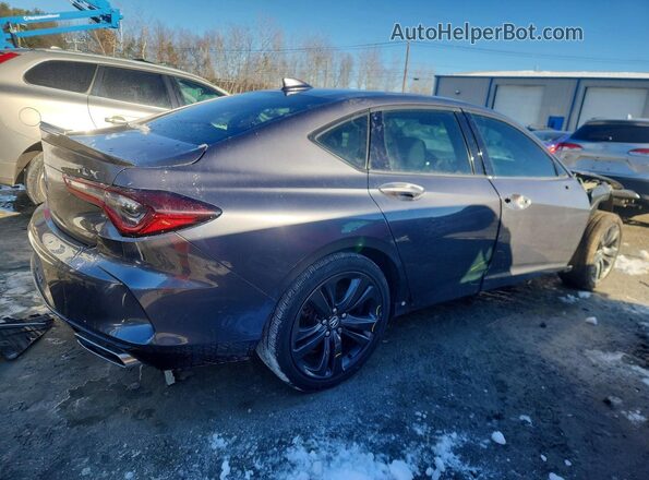 19UUB5F52MA005147 2021 ACURA TLX Gray Հետևի աջ