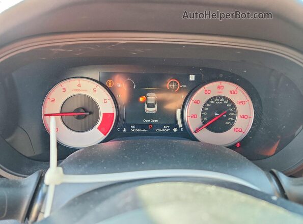 19UUB5F54MA003352 2021 ACURA TLX White Vista del cuadro de instrumentos
