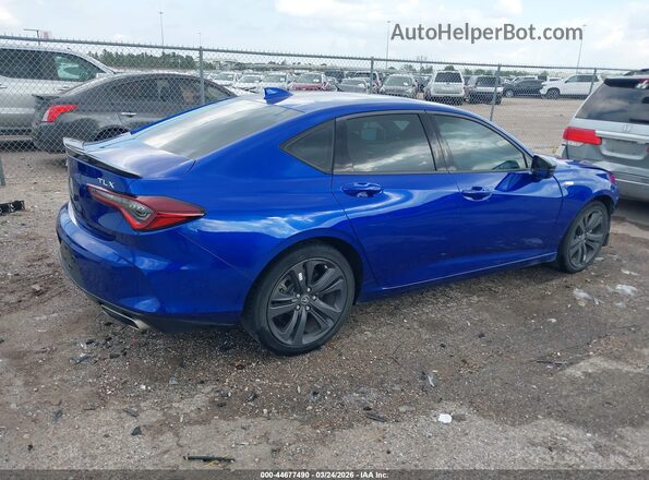 19UUB5F55NA006004 2022 ACURA TLX Blue Հետևի աջ