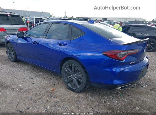 19UUB5F55NA006004 2022 ACURA TLX Blue Հետևի ձախ
