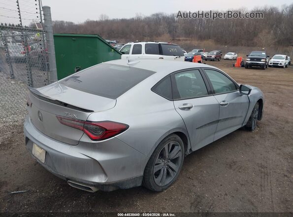19UUB5F57MA016015 2021 ACURA TLX Серебряный Задняя правая четверть
