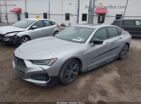 19UUB5F57MA016015 2021 ACURA TLX Серебряный Передняя левая четверть