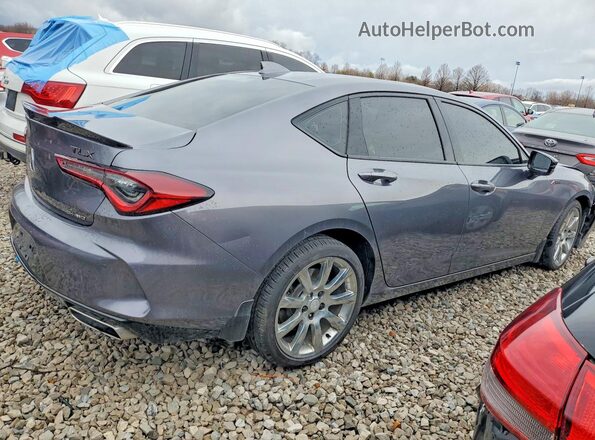 19UUB6F51MA007056 2021 ACURA TLX Gray Задня права чверть
