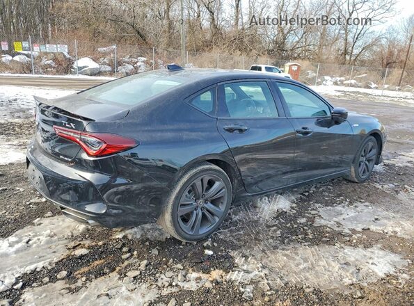 19UUB6F51MA007722 2021 ACURA TLX Черный Задняя правая четверть