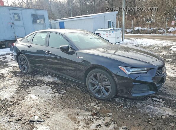 19UUB6F51MA007722 2021 ACURA TLX Черный Передняя правая четверть