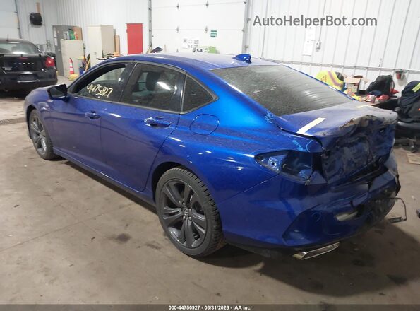 19UUB6F55MA009912 2021 ACURA TLX Blue უკანა მარცხენა