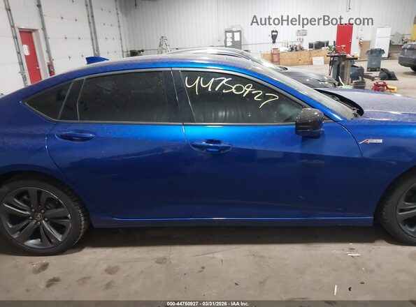 19UUB6F55MA009912 2021 ACURA TLX Blue უკანა სალონის ხედი