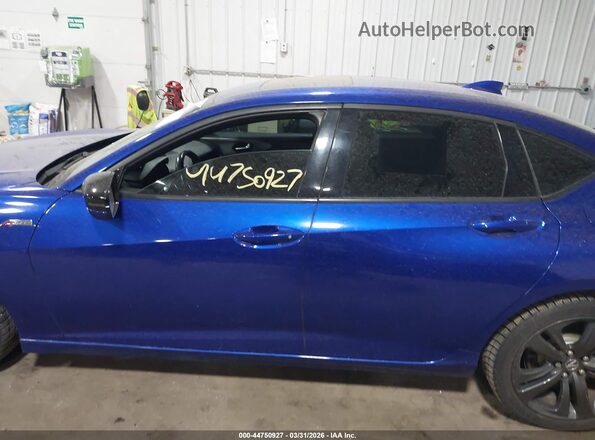 19UUB6F55MA009912 2021 ACURA TLX Blue სალონის 360-გრადუსიანი ხედი