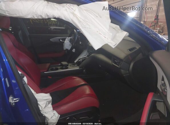 19UUB6F56MA801843 2021 ACURA TLX Blue Widok wnętrza z przodu