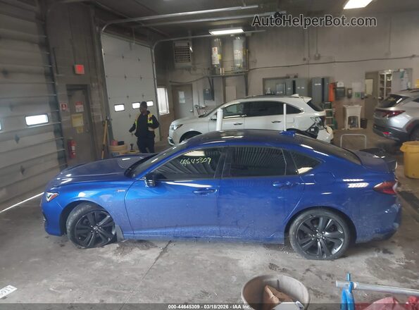 19UUB6F56MA801843 2021 ACURA TLX Blue Widok wnętrza 360 stopni
