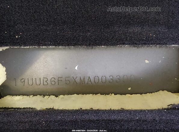 19UUB6F5XMA003300 2021 ACURA TLX Black Engine compartment view