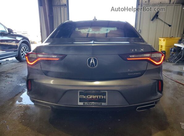 19UUB6F66MA007837 2021 ACURA TLX Charcoal Rear view