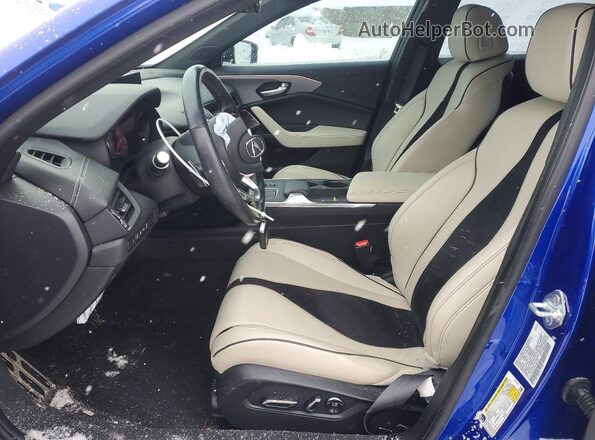 19UUB7F06NA001040 2022 ACURA TLX Blue წინა სალონის ხედი